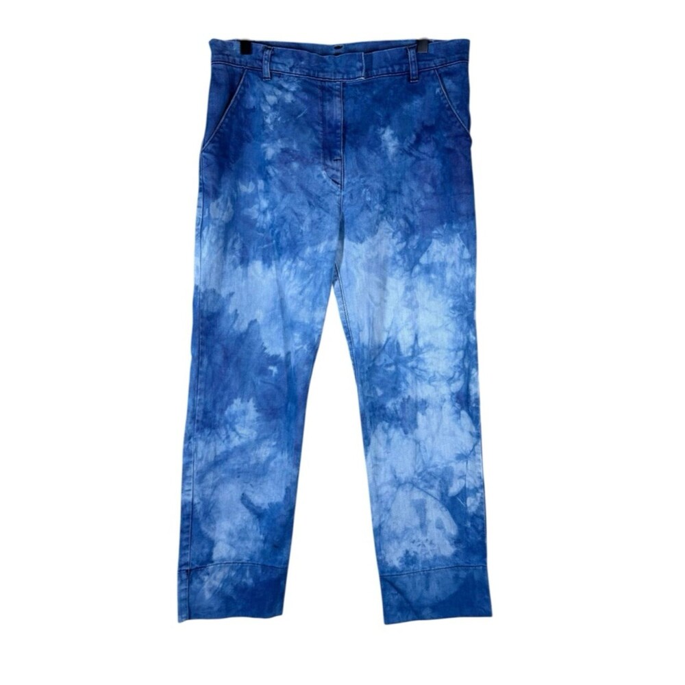 Prairie Underground Blue Acid Wash Jeans Straight Leg Unique Artsy Womens Medium